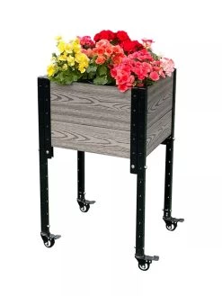 Mobile Elevated Corner Planter -Gardening Sales Store 8614267 05V