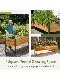 Elevated Planter Box, 2' X 8' -Gardening Sales Store B00EOW8FHU raisedbed feature 2 1